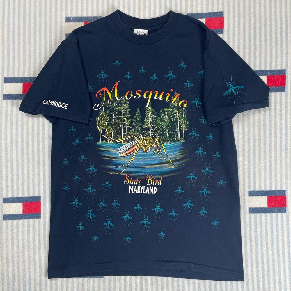Vintage Mosquito Maryland Humor State Bird short sleeve tee shirt